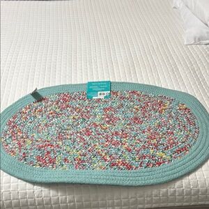 Colorful Oval Braided Rug